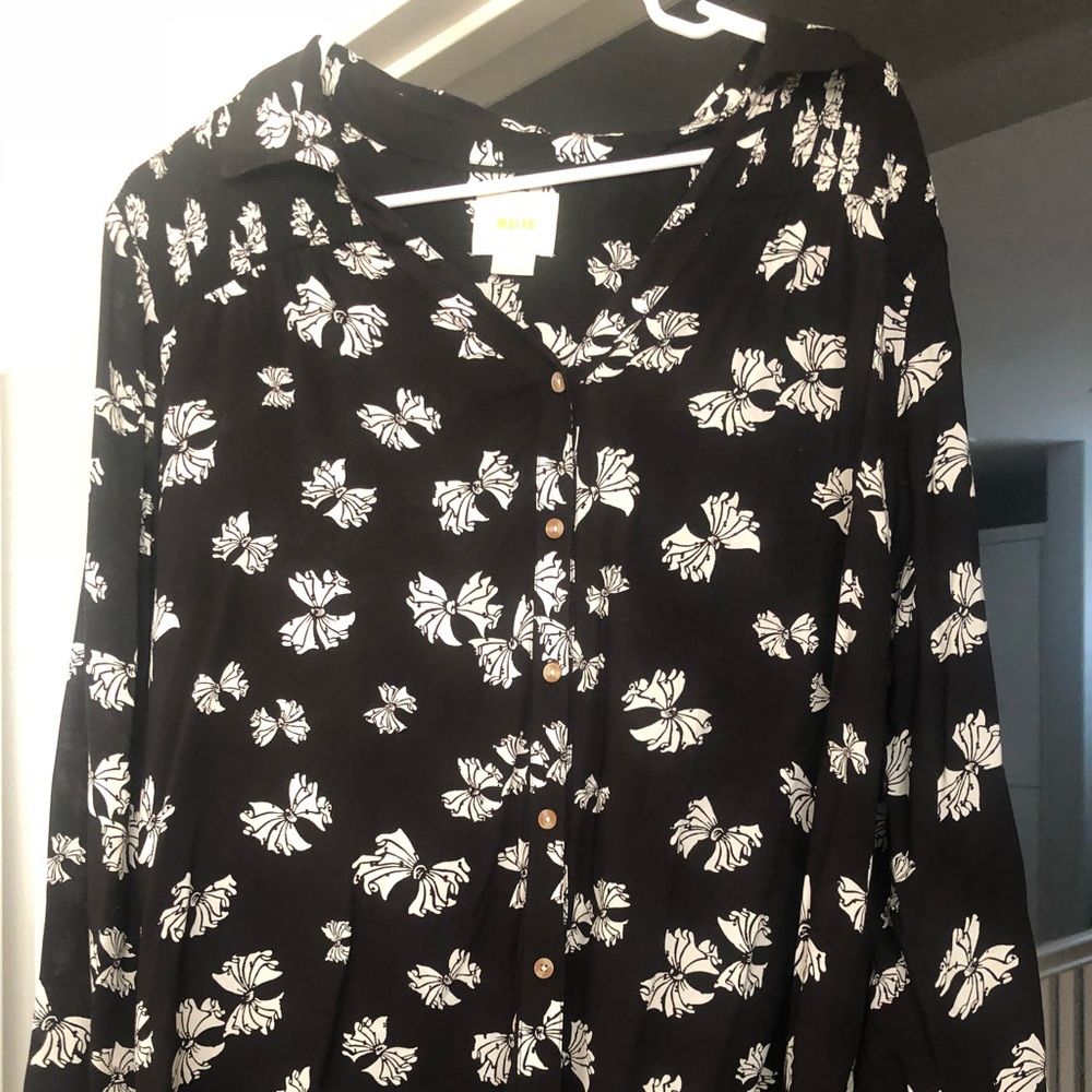 Anthropologie Maeve bow top